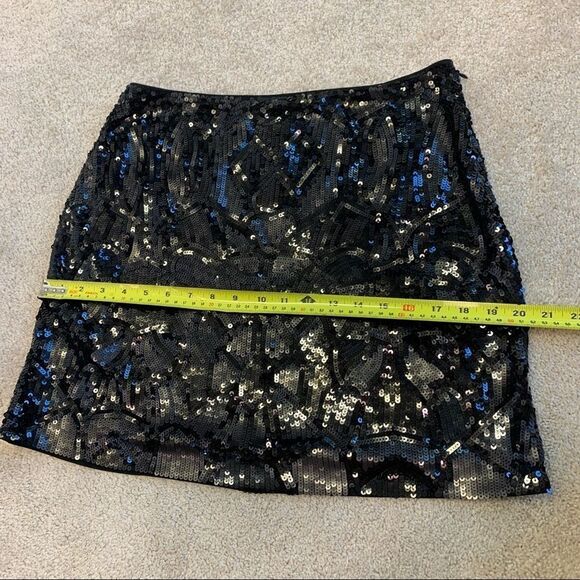 Dknyc Black sequin stretchy Miniskirt size L - Picture 6 of 6